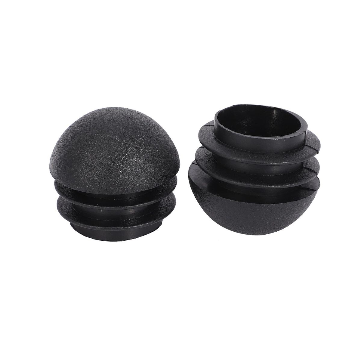 2 Pcs 25mm Dia Plastic Round Tube Inserts End Blanking Caps