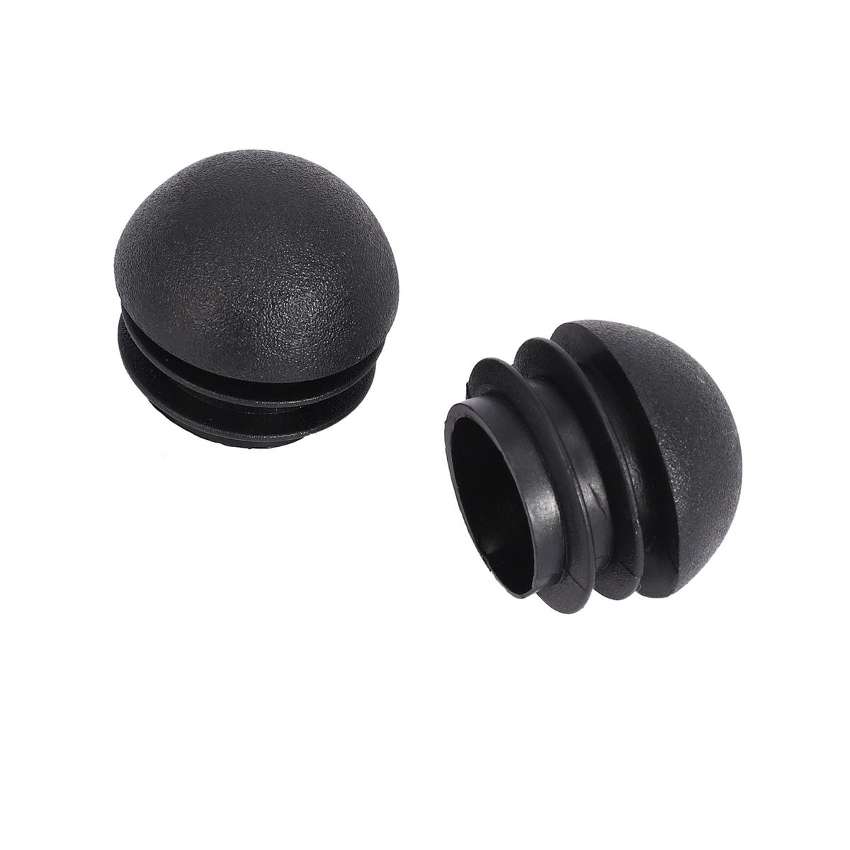 2 Pcs 25mm Dia Plastic Round Tube Inserts End Blanking Caps