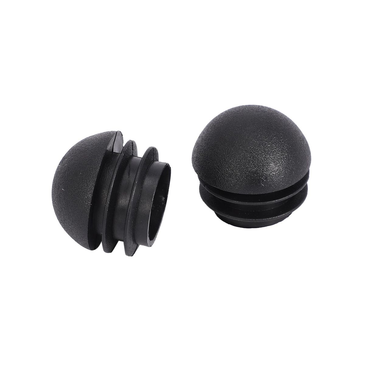 2 Pcs 25mm Dia Plastic Round Tube Inserts End Blanking Caps