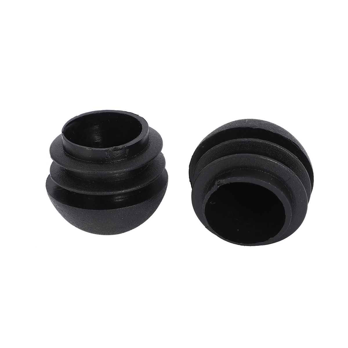 2 Pcs 25mm Dia Plastic Round Tube Inserts End Blanking Caps