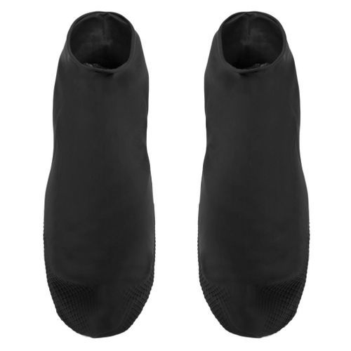 Unisex Disposable Boot And Shoe Covers Waterproof, Non-Slip Black M