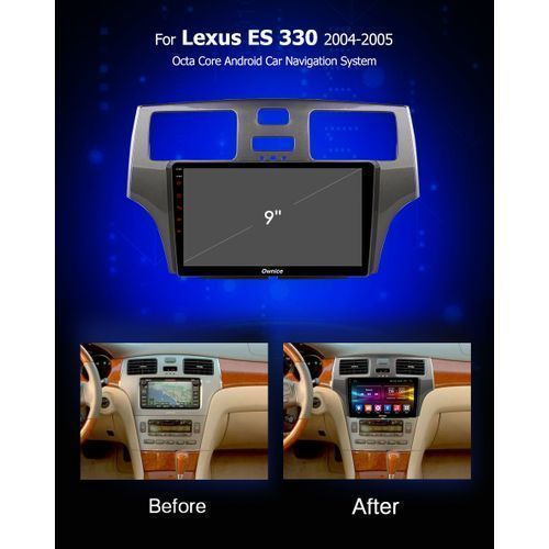 Lexus ES 300/330 Car Android Stereo Player With GPS Navigation, Bluetooth,USB Slots + Reverse Camera And Cam Box