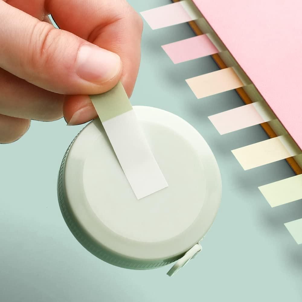 1200 Pcs10 Color Index Sticky Notes with Pen Clear Sticky