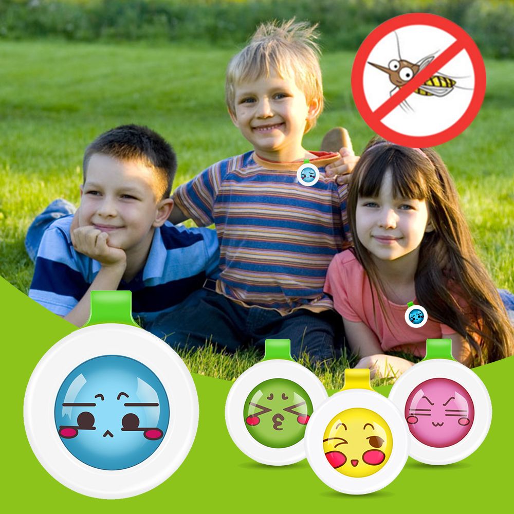 Button Pregnant Repellent 3 Pieces For Baby Mosquito Eco-Friendly IFORY Cartoon Adults Sweatproof Mosquito Buckles