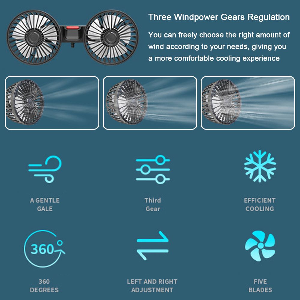 Car Seatback Cooling Fan