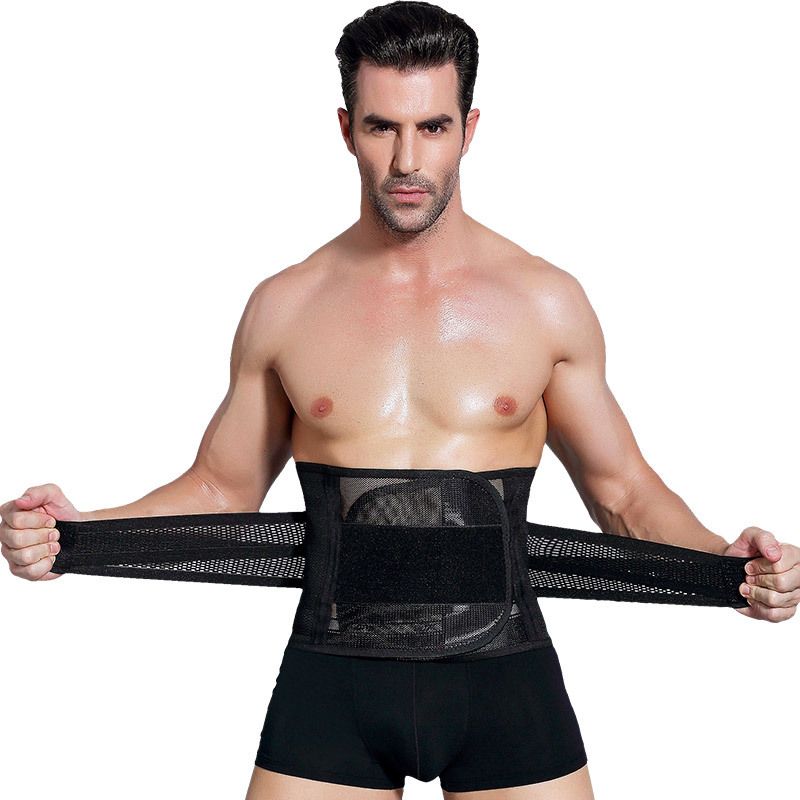 Body Shaper Men's Abdominal Vest Corset Black L