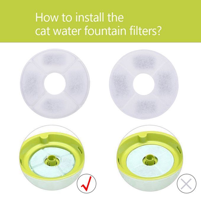 Cat Water Fountain Filters Replacement Filters For Flower-1 PCS