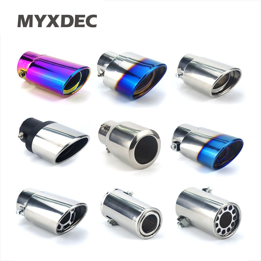 Universal Car Auto Exhaust Muffler Tip Stainless Steel Pipe