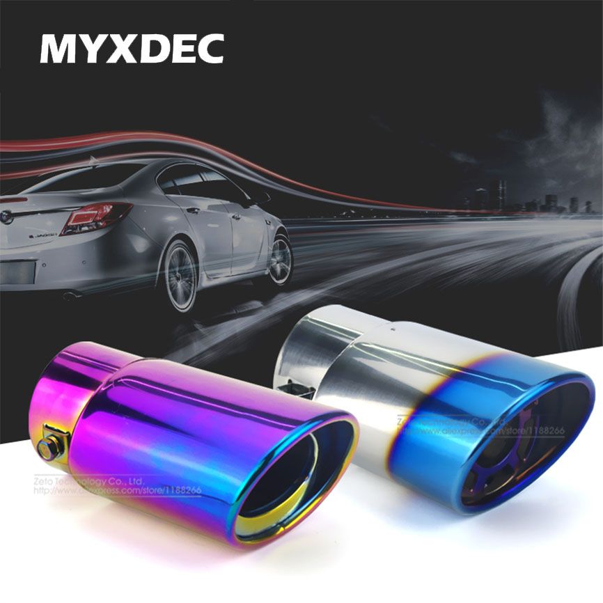 Universal Car Auto Exhaust Muffler Tip Stainless Steel Pipe