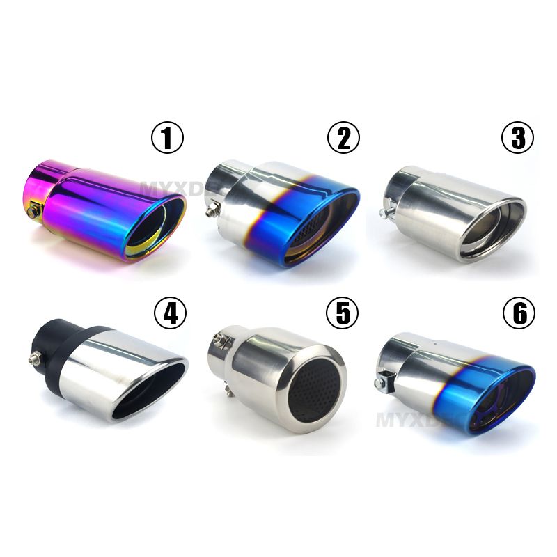 Universal Car Auto Exhaust Muffler Tip Stainless Steel Pipe
