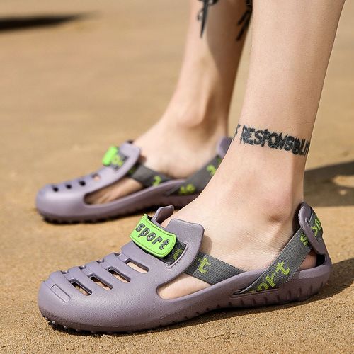 Sports Sandals For Male Lightweight Beach Shoes Gray