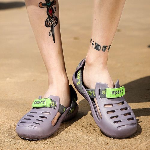 Sports Sandals For Male Lightweight Beach Shoes Gray