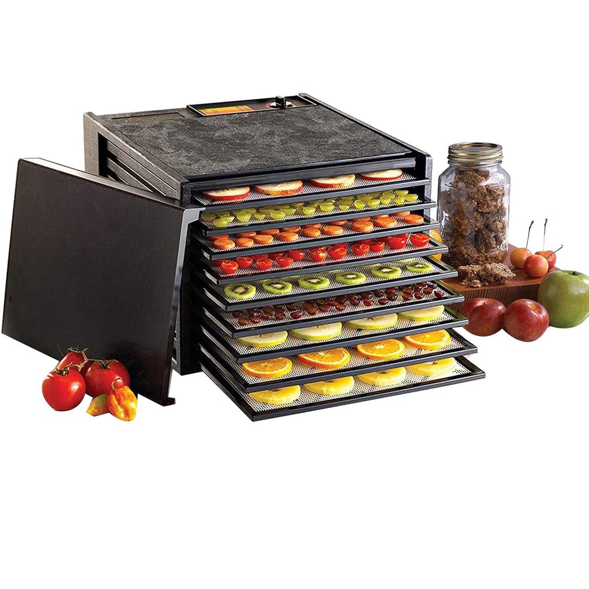 Silicone Dehydrator Sheets Premium Non Stick Silicone Mesh for Fruit Dehydrator Dehydrator Tray Reusable 12Pcs