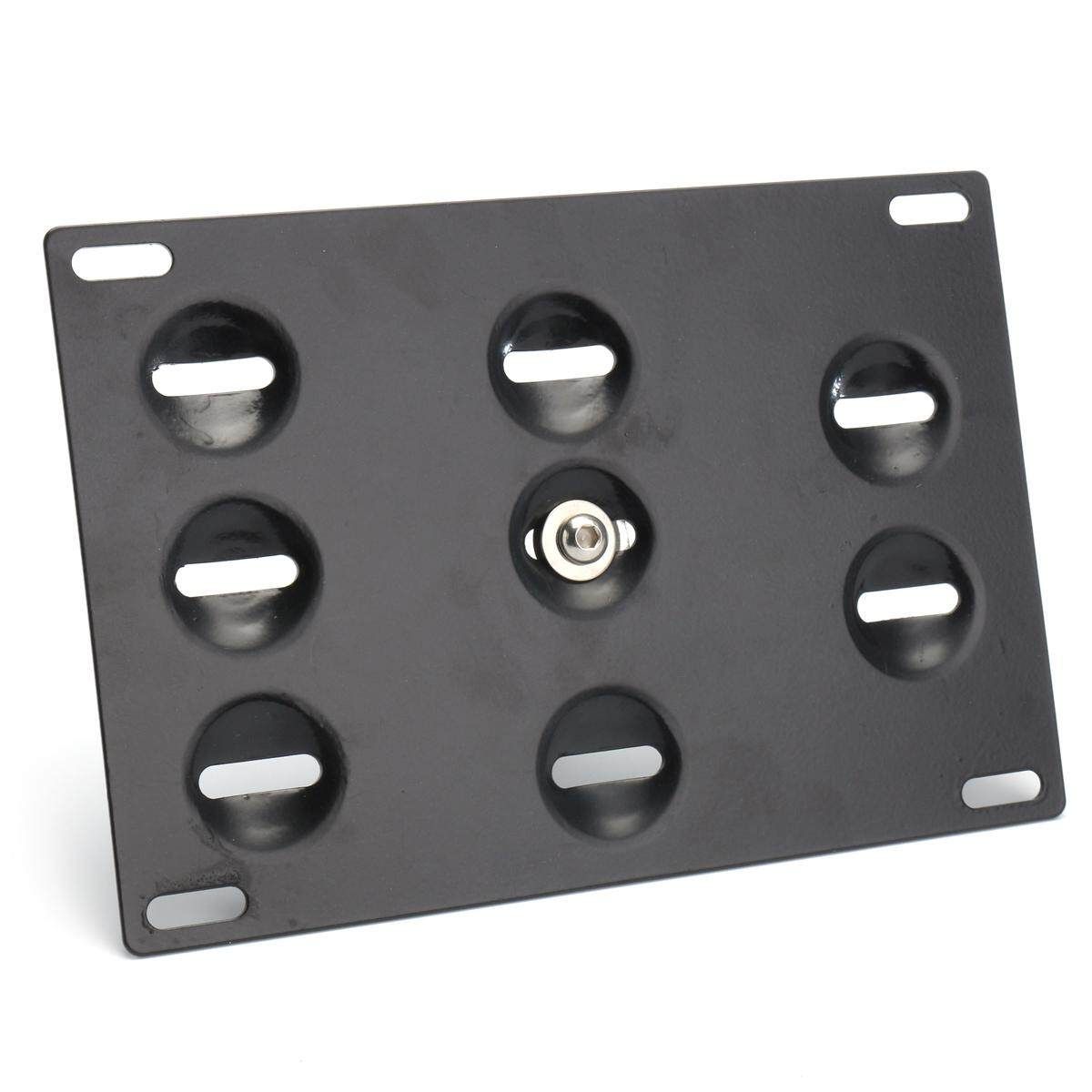 Car Black Front Bumper Tow Hook Plate Mounting Bracket Holder For Mazda