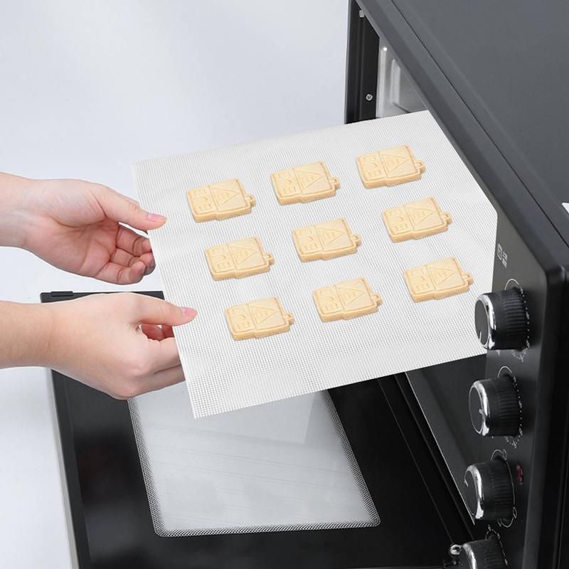10PCS Non Stick Silicone Dehydrator Sheets 14 X 14 Inch Bread Silicone Screen Mesh Mat for Fruit Dryer Dumpling