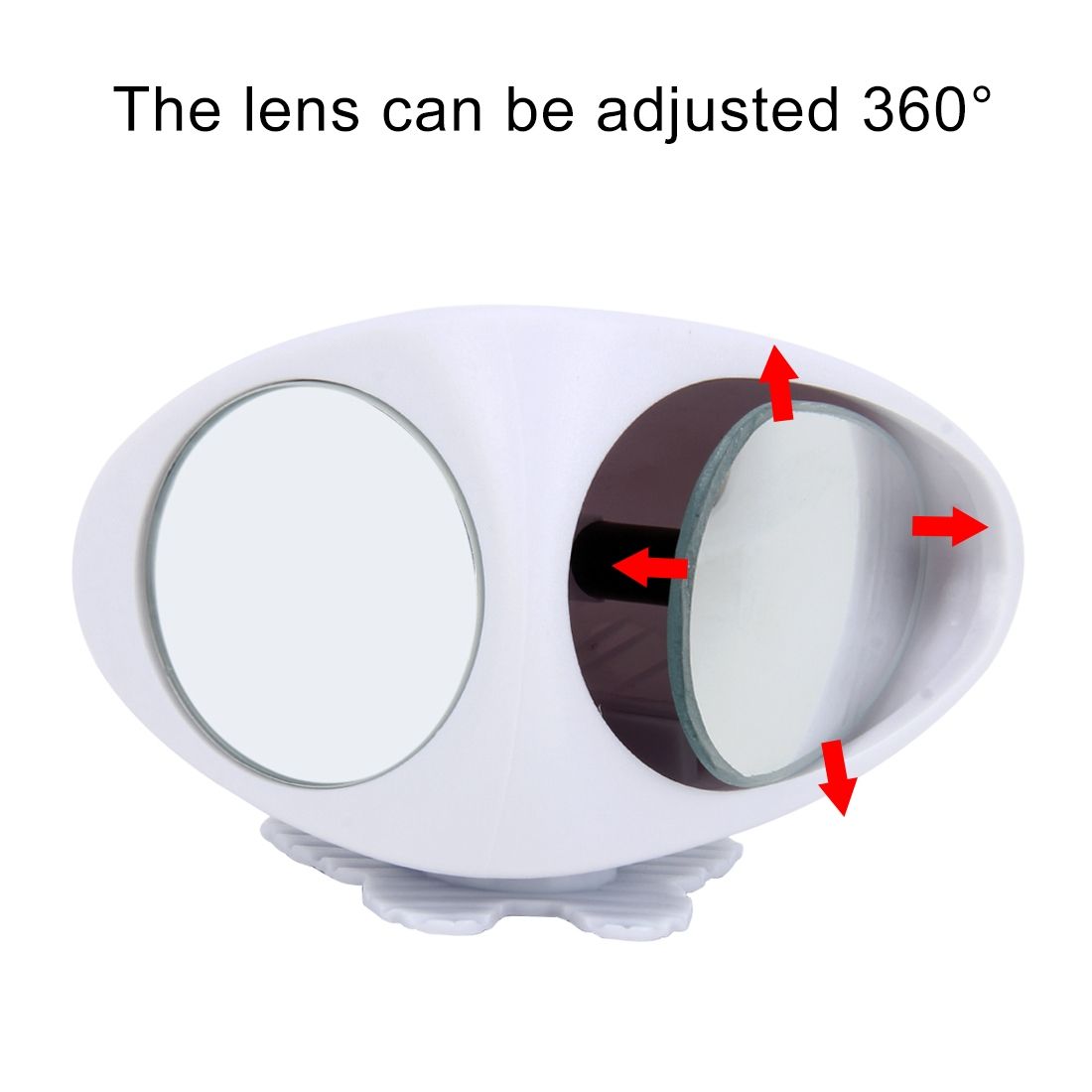 3R-051 360 Degrees Rotatable Left Blind Spot Sideistant Mirror For Auto Car