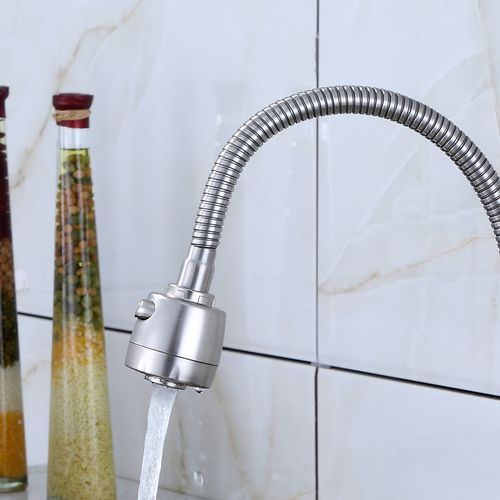 Kitchen Faucet Flexible Wall Sink Tap 304 Stainless Steel