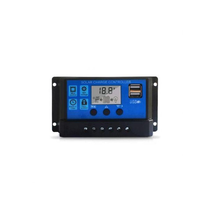 30A 12/24V Dual USB Solar Panel Controller Charge Regulator