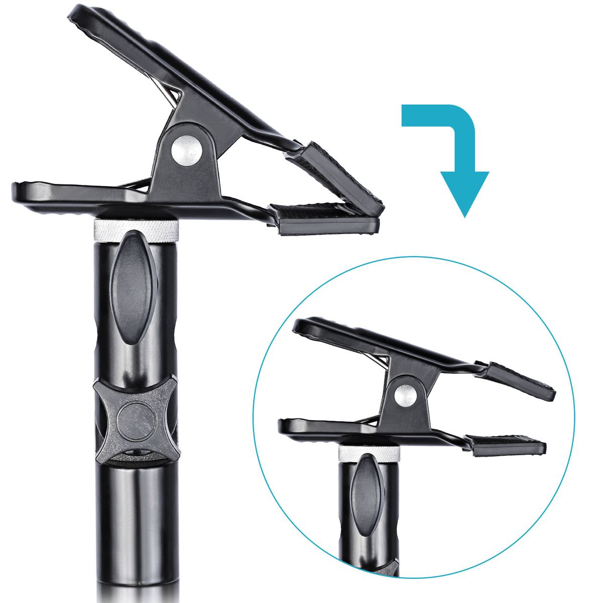 Neewer® Photo Studio Heavy Duty Metal Clamp Holder With 5/8" Light Stand Attachment For Reflector