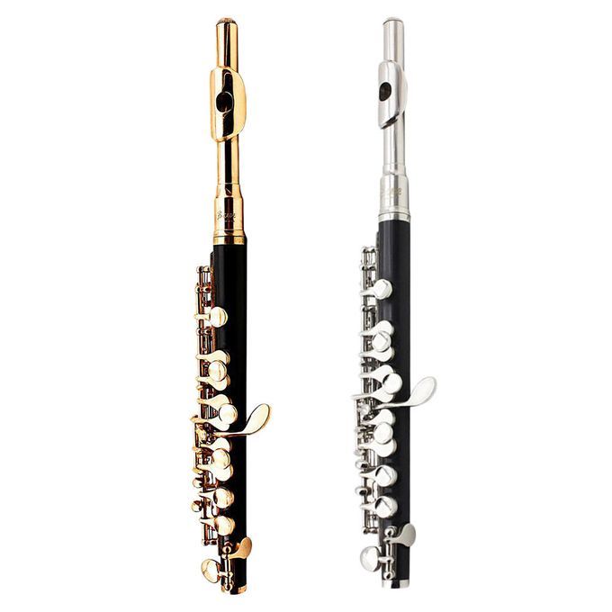 Woodwind C Key Piccolo Cupronickel  W/ Cork Grease Cleaning Golden
