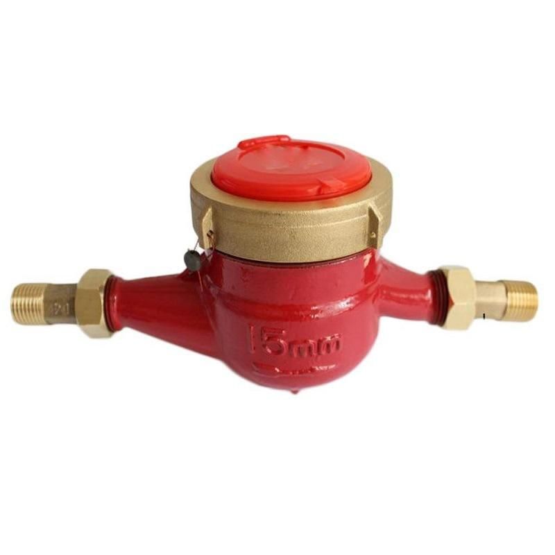 Factory Wholesale Tap Water Household Rental Apartment Solar Threaded Water Meter 4 Points 6 Points Rotary Wing Type Hot Water Meter