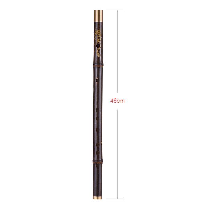 Professional Black Bamboo Dizi Flute Traditional Handmade