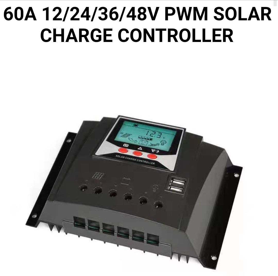 PWM SOLAR CHARGE CONTROLLER  60A 12/24/36/48v AUTO