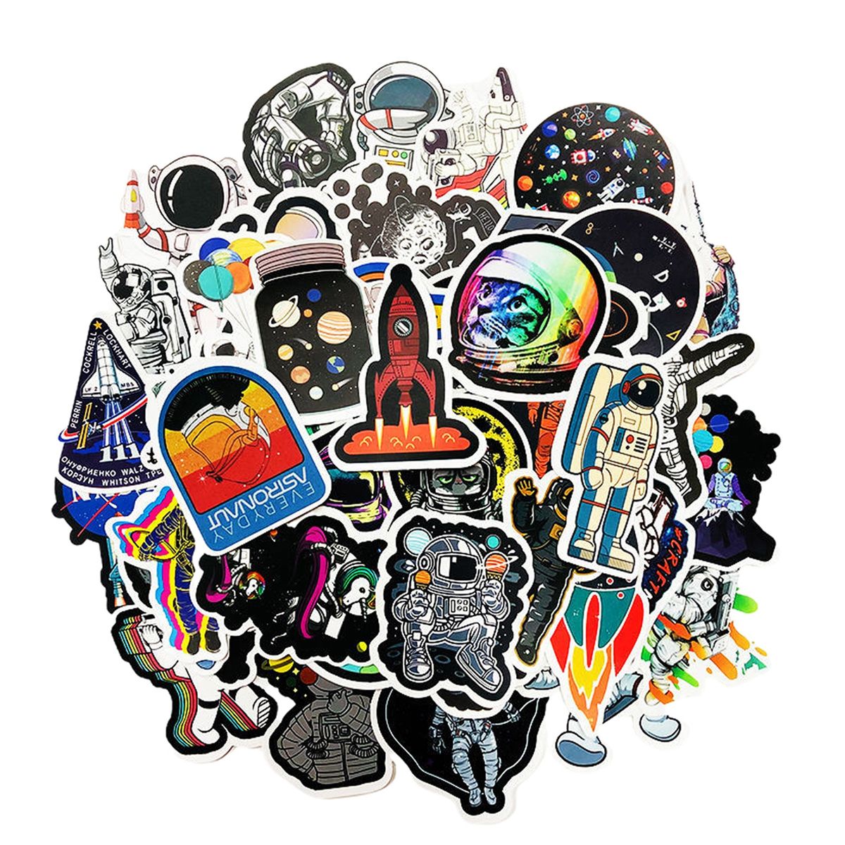 50PcsSet Graffiti Stickers Cartoon Graffiti Decals Water D
