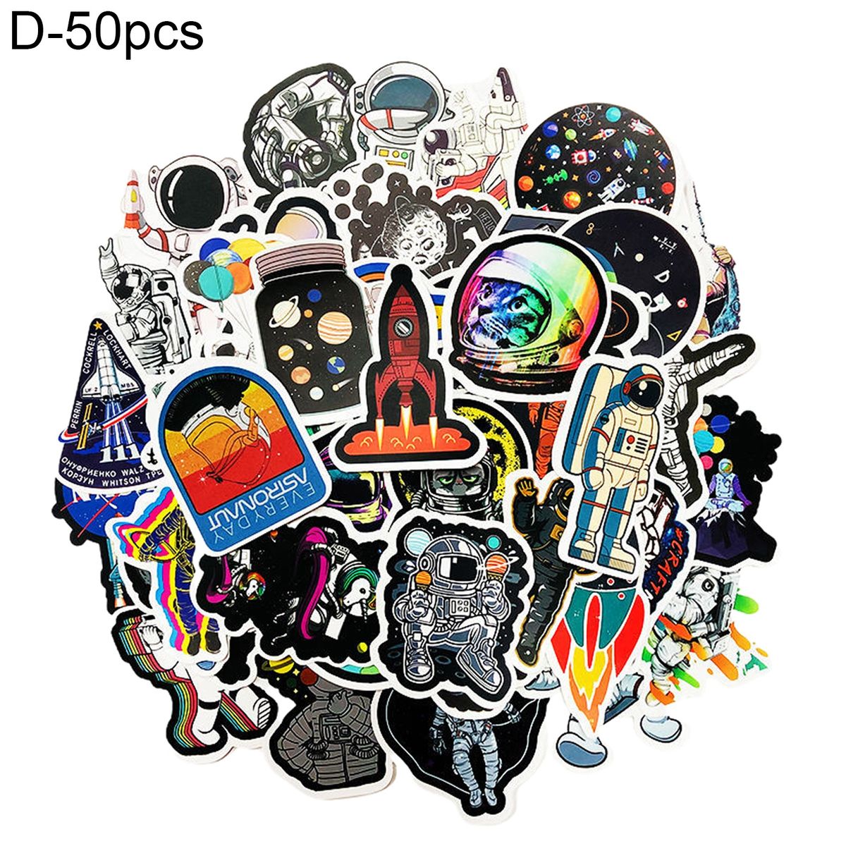 50PcsSet Graffiti Stickers Cartoon Graffiti Decals Water D