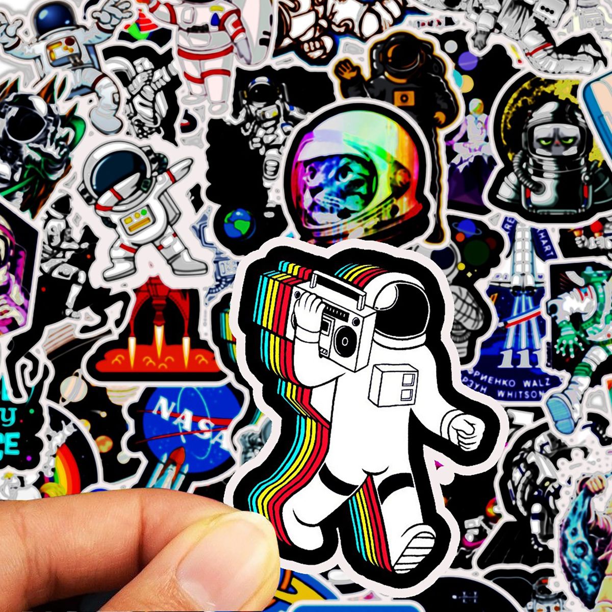 50PcsSet Graffiti Stickers Cartoon Graffiti Decals Water D