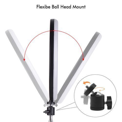 5.7''Ring Light With Tripod Stand For YouTube Video & Makeup