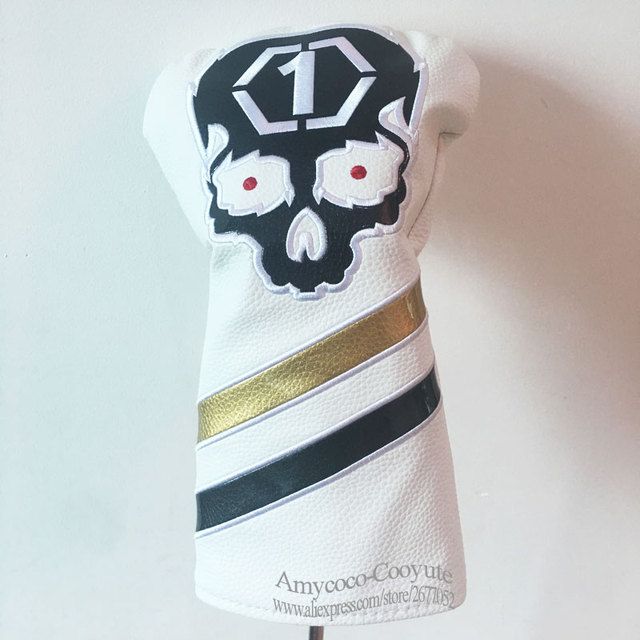 Golf Driver Head Cover High Quality Skull Wood Golf Skull