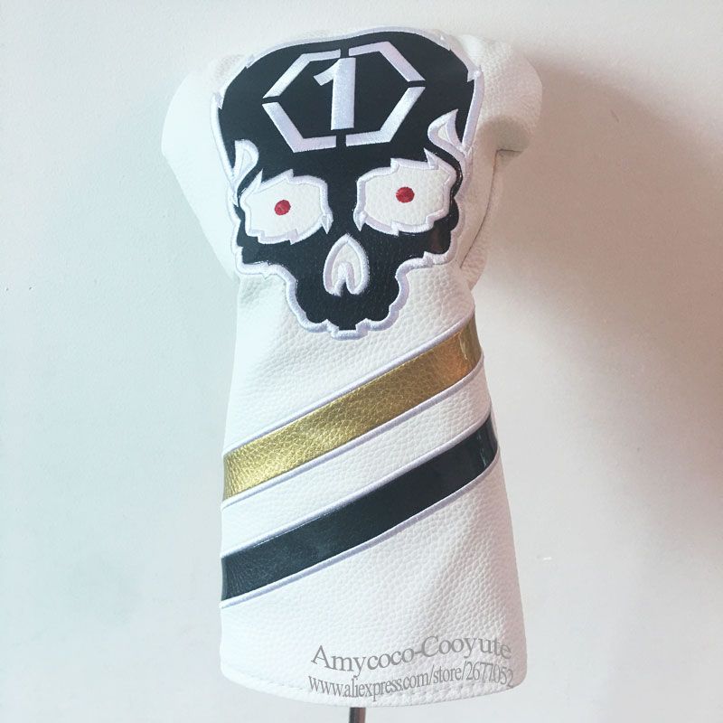 Golf Driver Head Cover High Quality Skull Wood Golf Skull