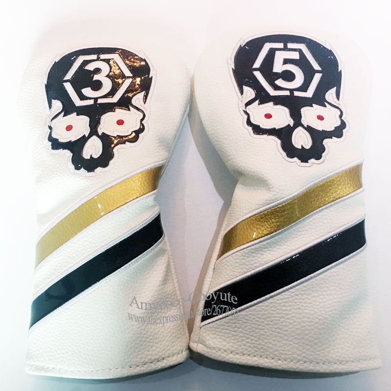 Golf Driver Head Cover High Quality Skull Wood Golf Skull