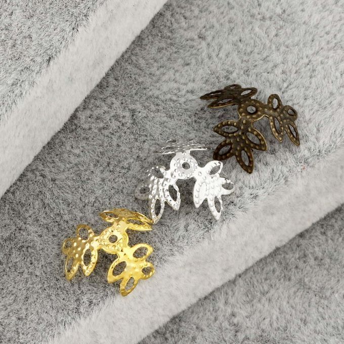 14mm   Em Ed Bottom Bra Ket Leaf For Adorning DIY Bead Jewelry  Raft-si Er