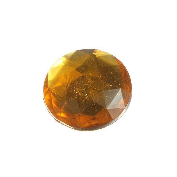 10X Large Plastic Flat Backed Half Round Crystal Gem Rhinestone Cabochon 18 25mm Yellow 18mm Yellow