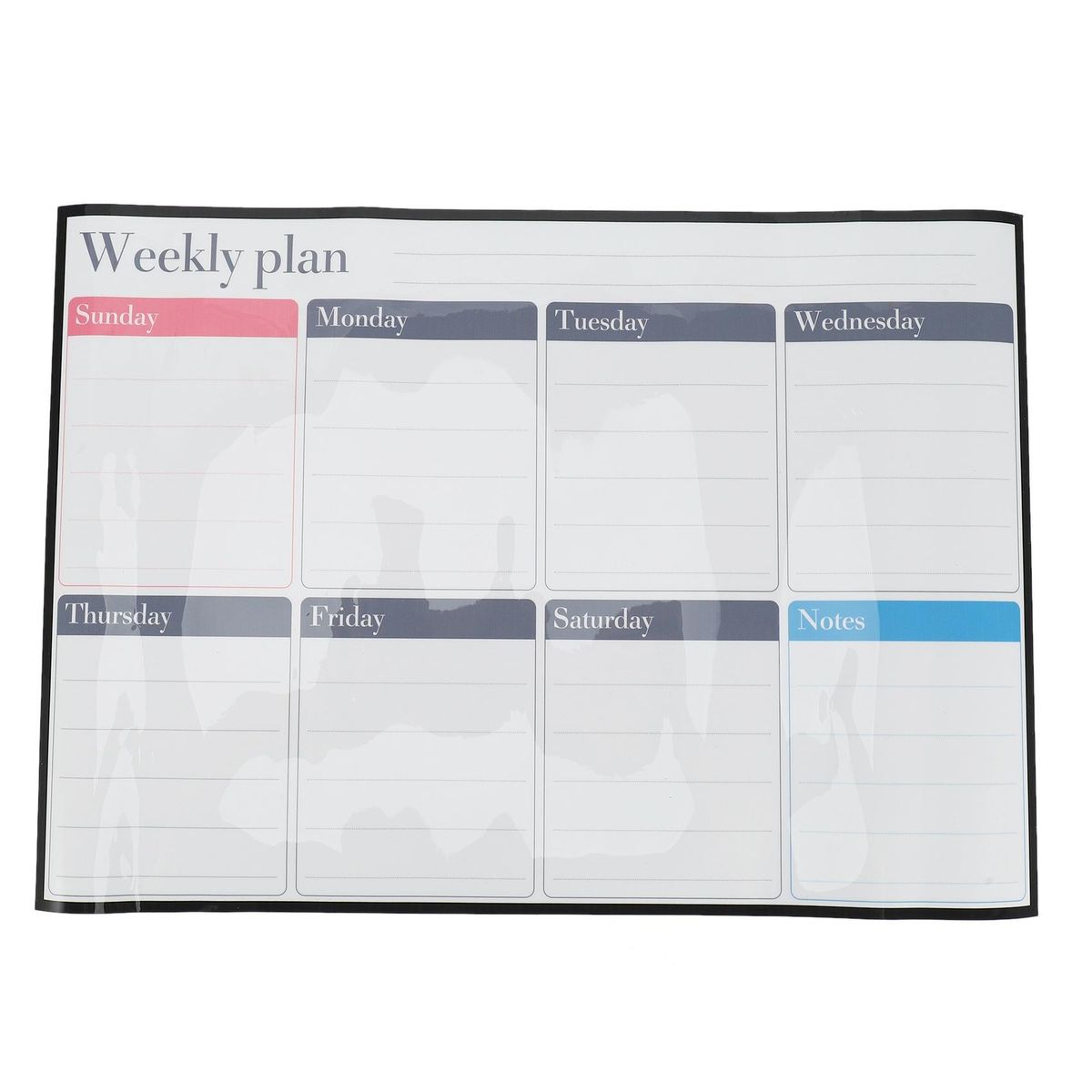 Rewritable Monthly Week Schedule Refrigerator Magnetic
