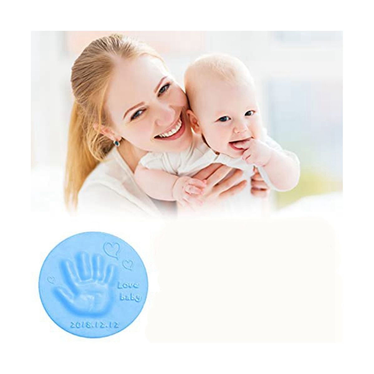 Clay Baby Hand and , Baby Keepsake Hands Casting,Plaster