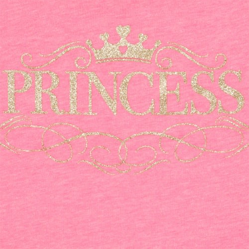 Girls Glitters Princess Top- Pink And Gold