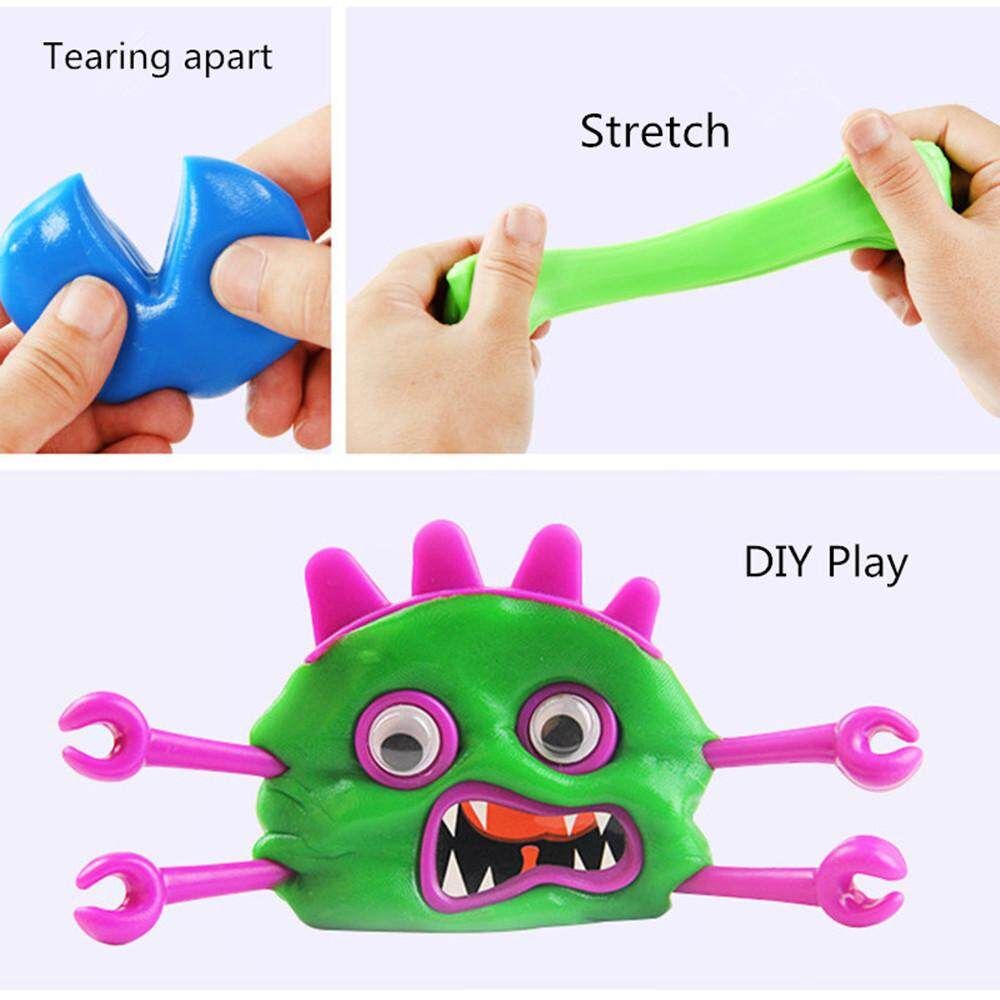 60g Magic Plasticine Candy Butter Mud Slime Playdough Reduce Toys+Tool Blue Blue