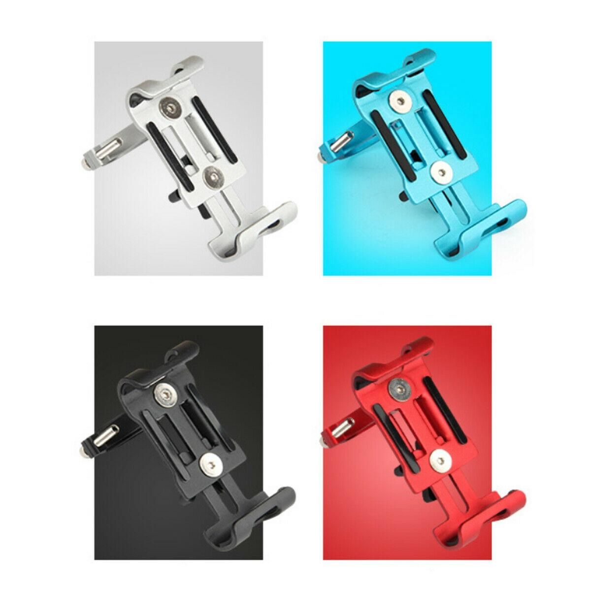 Aluminum Bicycle Phone Holder Mount Fit MTB Bike Motorcycle Handlebar for iPhone Silver