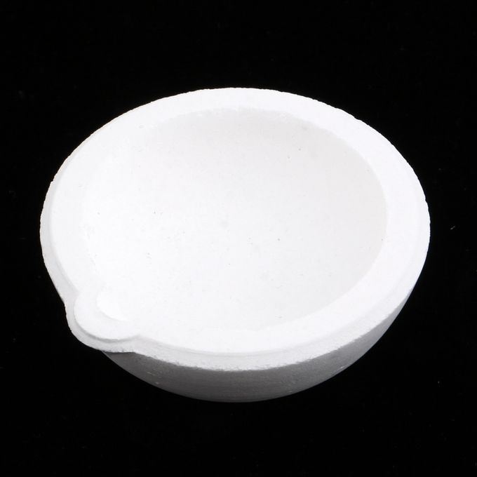 Quartz Silica Melting Crucible Dish Pot Cup For Gold Silver 100g 4