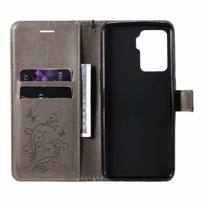 Oppo Reno 5F Case Butterfly Leather Wallet Flip Cover Case