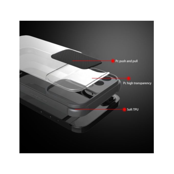 Oppo Reno 5F Case Sliding Cover Transparent Phone Case