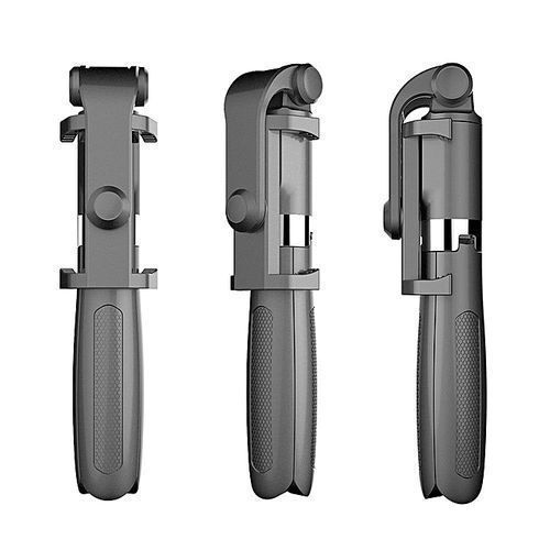 Portable Selfie Stick With Built-in Tripod Stand Bluetooth Remote Shutter Selfie Stick Tripod