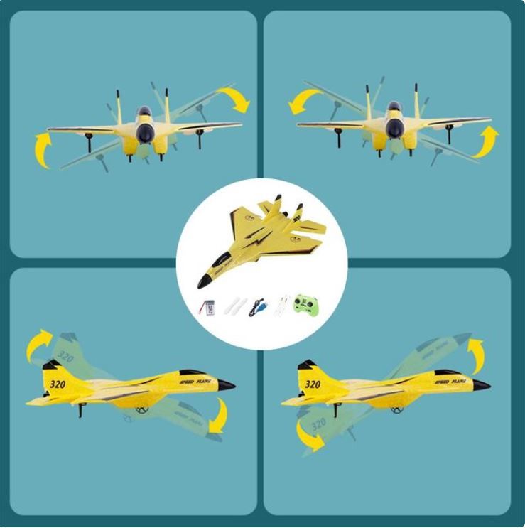 RC Remote Control Airplane 2.4G Remote Control Fighter Hobby Plane Glider Airplane