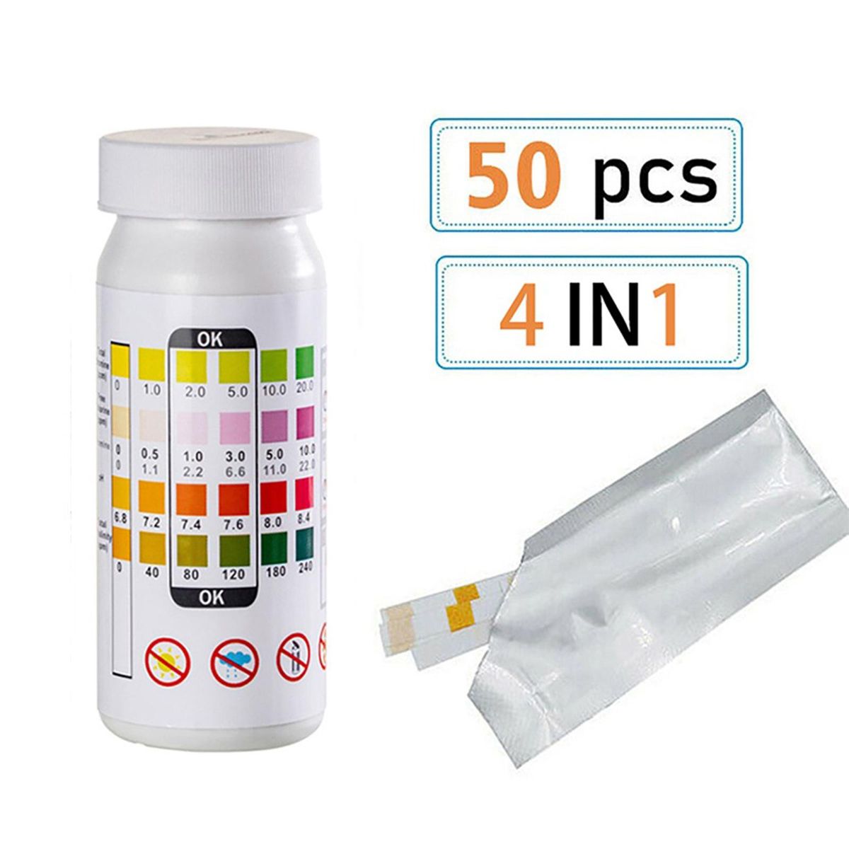 1 Bottle Pool   Test Strip Alkalinity Hardness