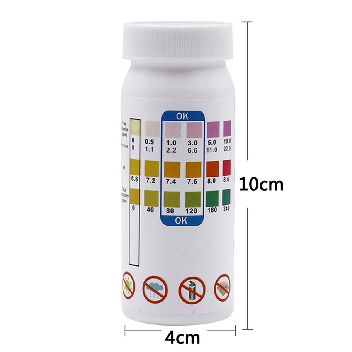 1 Bottle Pool   Test Strip Alkalinity Hardness