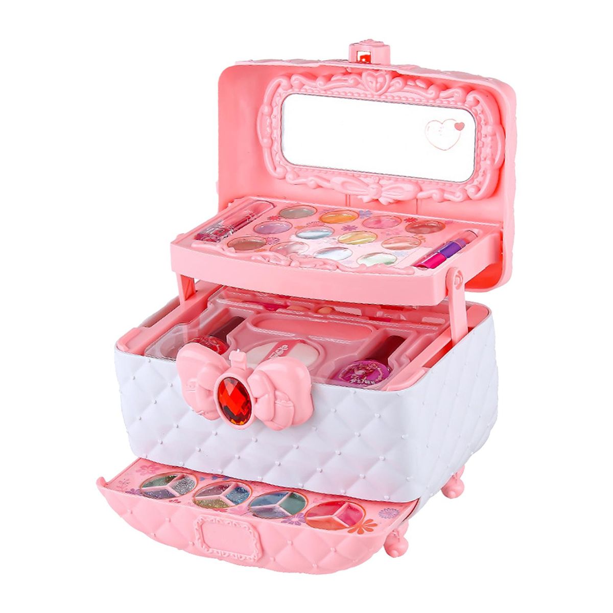 For Little Girl Pretend Play Princess Toy With Mirror Kids Makeup Set Cosmetic