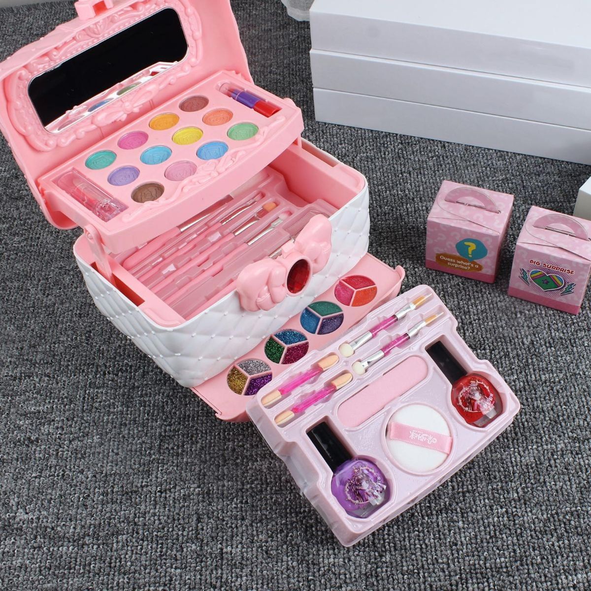 For Little Girl Pretend Play Princess Toy With Mirror Kids Makeup Set Cosmetic